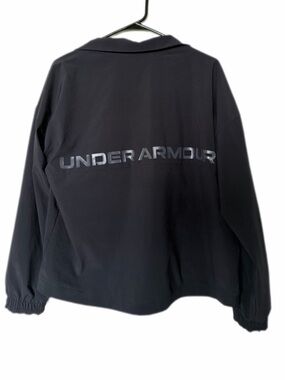 Under Armour Black Bomber Jacket with Reflective UNDER ARMOUR Back Logo